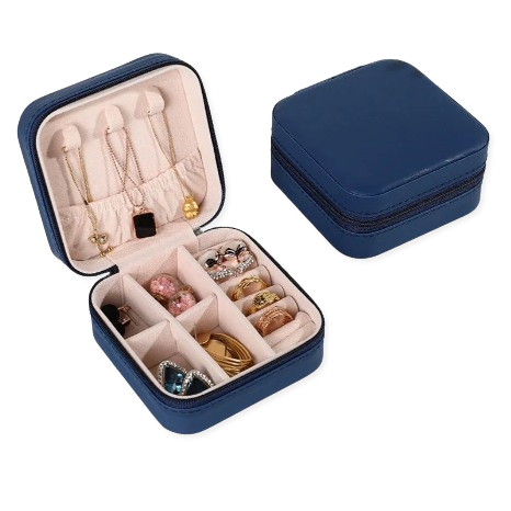 JewelVault - Multifunctional Leather Jewelry Box