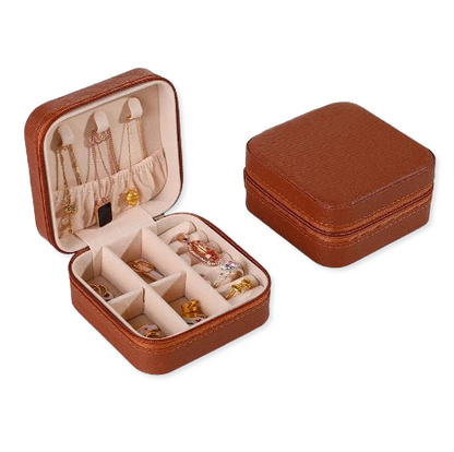 JewelVault - Multifunctional Leather Jewelry Box