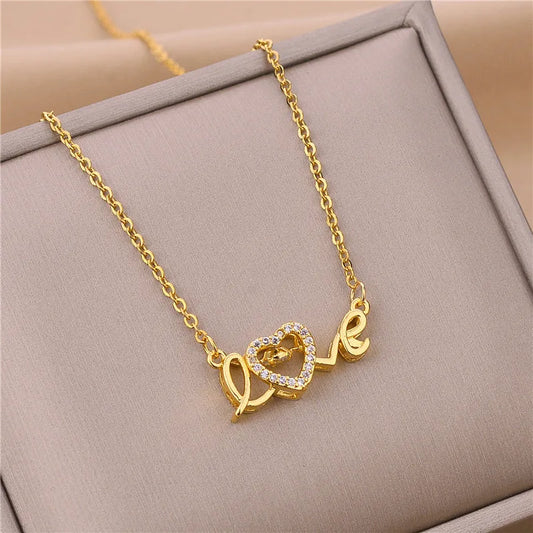 Colar Eternal Love - Ouro 18k - Zircónias