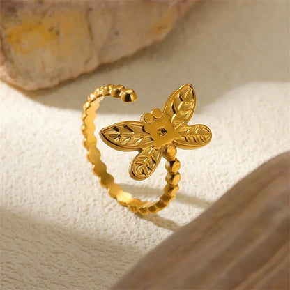 Anel Butterfly Charm - Ouro 18k