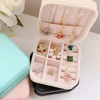 JewelVault - Multifunctional Leather Jewelry Box