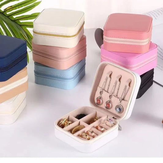 JewelVault - Multifunctional Leather Jewelry Box