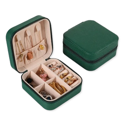 JewelVault - Multifunctional Leather Jewelry Box