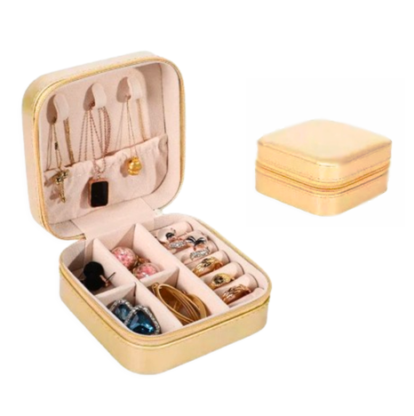 JewelVault - Multifunctional Leather Jewelry Box