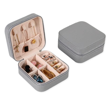 JewelVault - Multifunctional Leather Jewelry Box