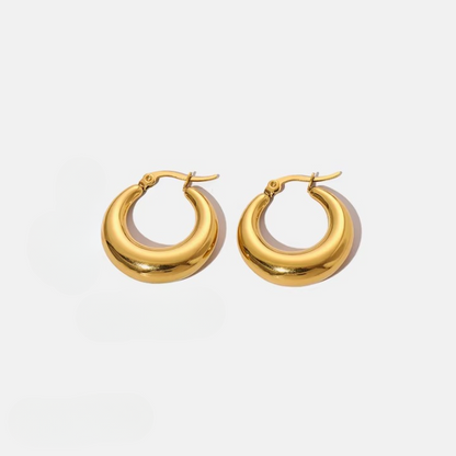 Curva d'Or Earrings - 18k Gold